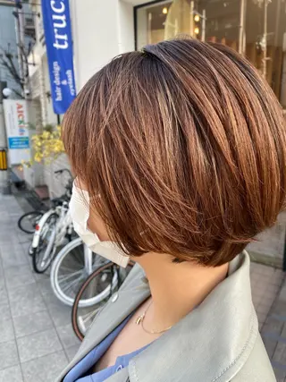 ショート カラー 髪質改善 大内翔太のヘアスタイル