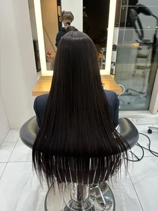 ロング カラー 縮毛矯正特化 髪質改善辻良輝のヘアスタイル