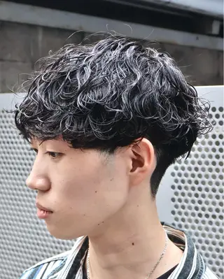 ショート メンズパーマ梅田 ・川副史晶のヘアスタイル