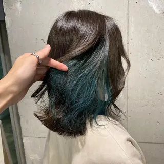 ミディアム カラー エフェクトブリーチ 🌟前澤啓太朗のヘアスタイル