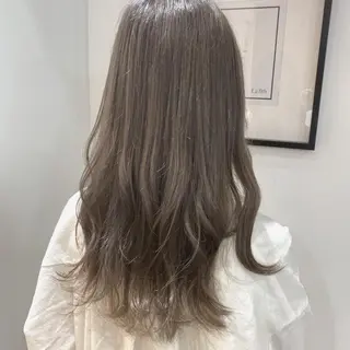 ロング カラー ブリーチなしWカラー ✨縮毛矯正✨ワタベのヘアスタイル
