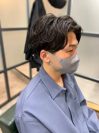 ショート パーマ メンズ 【S.BROOM】 店長　西川徹のヘアスタイル