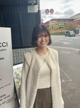 ミディアム パーマ 森口 誠斗のヘアスタイル