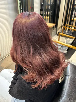 セミロング カラー ヘアアレンジ メンズ キッズ ネイル マツエク・マツパ アイブロウ 透明感カラー🤎 ゆりのヘアスタイル