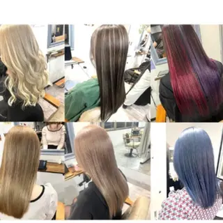 ロング 韓国風/ハイトーン sherryのヘアスタイル