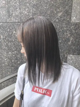 ミディアム カラーアンドケアリタ kitamuuuのヘアスタイル