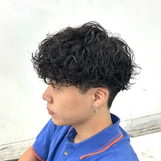 ショート パーマ メンズ 【メンズパーマ特化】 🍏網中勇喜のヘアスタイル