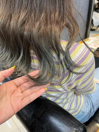 ロング カラー ヘアアレンジ キッズ マツエク・マツパ アイブロウ 透明感カラー🤎 ゆりのヘアスタイル