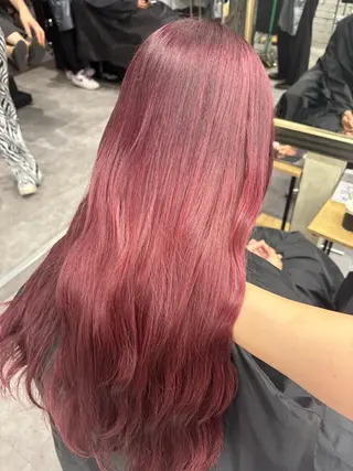 ロング カラー ハイトーン/ダブル カラー/akihoのヘアスタイル