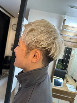 カラー メンズ 坪井 拓海のヘアスタイル