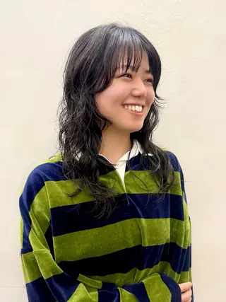 セミロング パーマ Paddle所属・似合わせレイヤー/ ニュアンスパーマ高倉のヘアスタイル