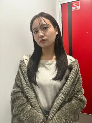 ロング 韓国風レイヤーカット 松葉翔のヘアスタイル