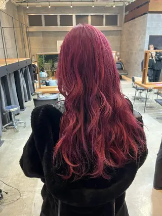 ロング カラー ヘアアレンジ ボブ×艶カラー 特化・リクト💥のヘアスタイル