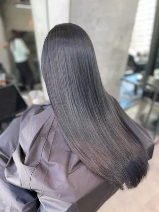 セミロング カラー 髪質改善/堀江 ケアカラーtoshiのヘアスタイル