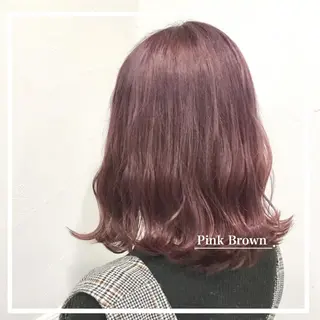 ミディアム カラー ヘアアレンジ 💕ブリーチ/ヘアメ 🎀YUUKAのヘアスタイル