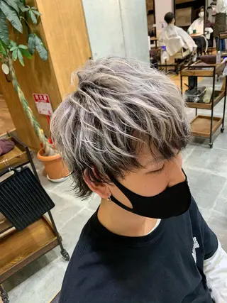 カラー メンズ 天野 開のヘアスタイル