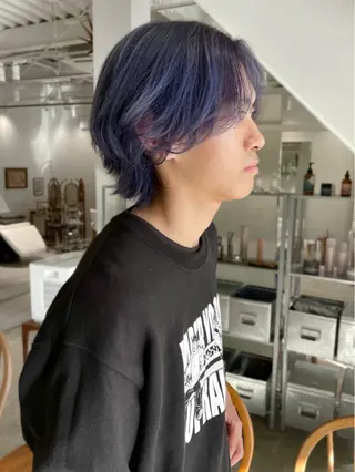 カラー メンズ 林 千聖のヘアスタイル