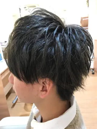 ショート パーマ メンズ メンズカット 三村洸斗のヘアスタイル