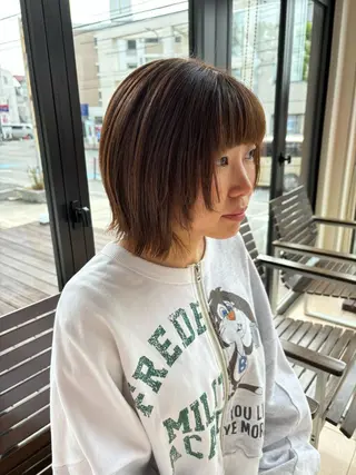 ショート カラー AIRFLOW所属・韓国ヘア ユイカのヘアスタイル