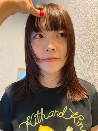 ミディアム PARK　枝元 みうのヘアスタイル