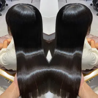 ロング カラー パーマ ヘアアレンジ メンズ キッズ ネイル マツエク・マツパ 新宿/髪質改善/ 美髪矯正✨浅江通友のヘアスタイル