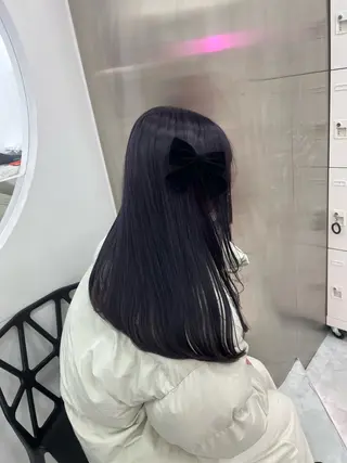 ロング ❤︎ワンホンガーリー なハイトーンヘア❤︎のヘアスタイル