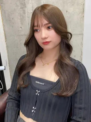 ロング カラー 韓国/ワンホンヘア 髪質改善/MaCoのヘアスタイル