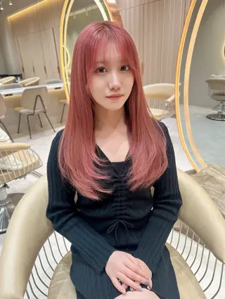 ロング カラー レイヤー❣️縮毛矯 川村利幸のヘアスタイル