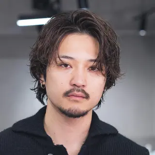 ミディアム パーマ メンズ メンズパーマ職人 パーマ🔥ritaのヘアスタイル