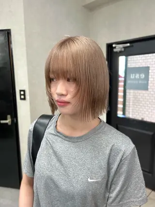 ロング カラー ハイトーン髪質改善 🫧大阪/kanonのヘアスタイル