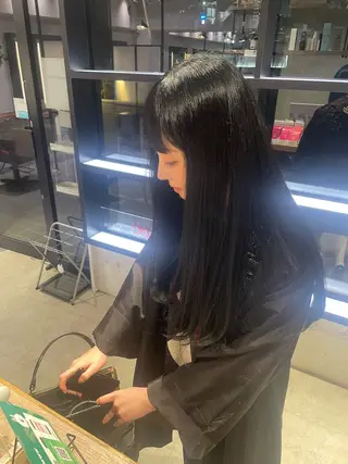 ロング カラー 暖色カラー🤎Red Neo meiのヘアスタイル