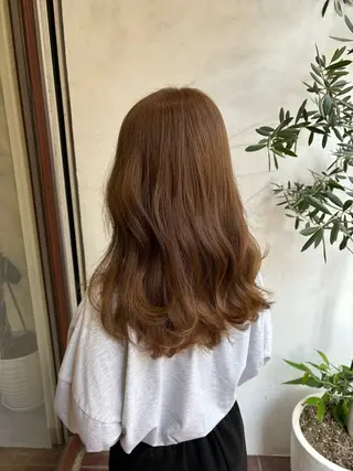 ロング カラー 齋藤 ゆずのヘアスタイル