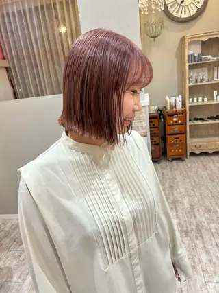 ミディアム 岸江 柚涼彩のヘアスタイル