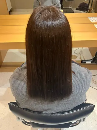 カラー 縮毛矯正/韓国風ヘア /ツバキのヘアスタイル