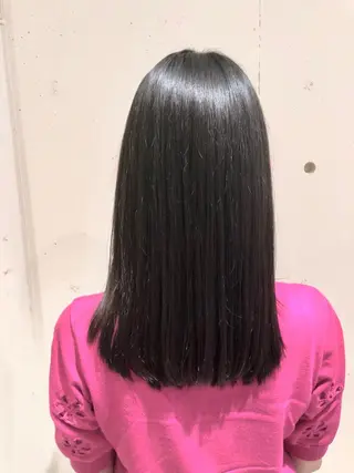 セミロング カラー パーマ ヘアアレンジ 【ツヤ髪美容師】 ツダケイスケのヘアスタイル