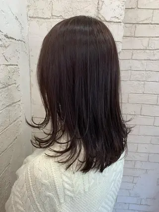 セミロング 🦄ハイトーンカラー 🦄まるおしょうのヘアスタイル