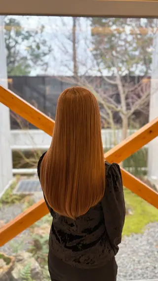 ロング カラー TEMIL HAIR 愛莉のヘアスタイル