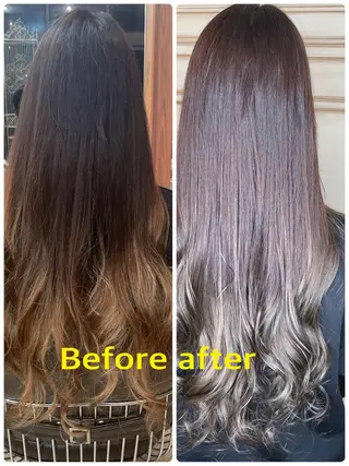 ロング カラー 藤木 雅俊のヘアスタイル