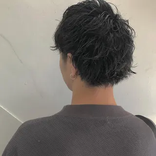 ショート メンズ CLUTCH天王寺 西藤遥河のヘアスタイル