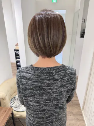 ショート カラー ハイライト⭐️上野 高広のヘアスタイル