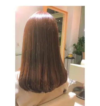 ロング カラー 安永 涼のヘアスタイル
