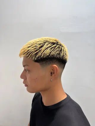 メンズ フェード/韓国 原宿❤️‍🔥レンのヘアスタイル