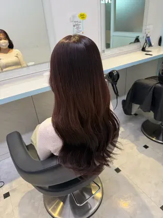 カラー 🇰🇷韓流暖色ヘア 🍒saaya🍒のヘアスタイル