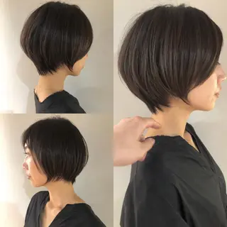 ショート カラー 上品な大人レイヤー 🍀渋谷🍀濱口敬太のヘアスタイル