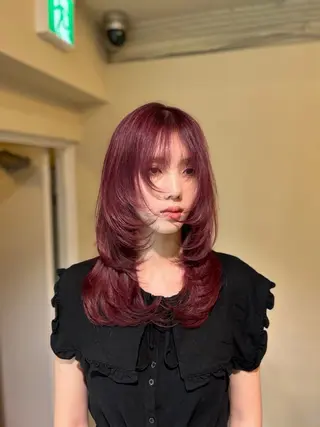 カラー レイヤーカット //金子 聖汰のヘアスタイル