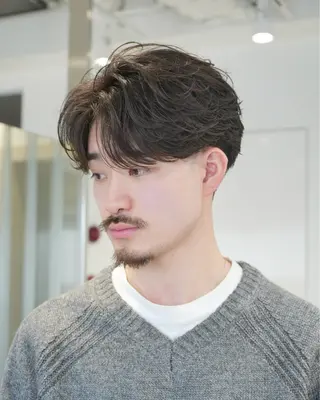 パーマ メンズ 遠藤 煌弥のヘアスタイル