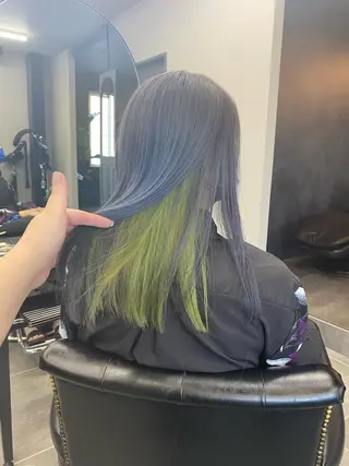 ロング maco 艶感ハイトーン🦋のヘアスタイル