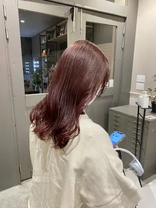 セミロング カラー ボブ/ミニボブ 透明感カラーkadoのヘアスタイル