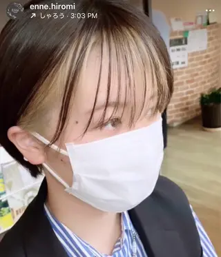 ショート ヤマモト ヒロミのヘアスタイル