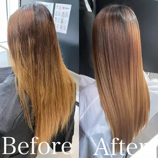 ロング biscohair 髪にドラマを。のヘアスタイル
